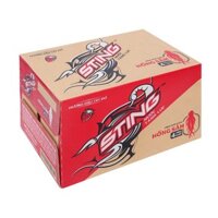 Thùng 24 chai nước tăng lực Sting nước dâu và nước tăng lực 330ml
