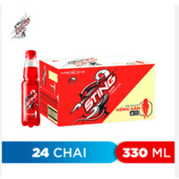 Thùng 24 Chai Nước Tăng Lực Sting Dâu (330ml/chai)