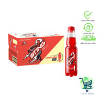 Thùng 24 Chai Nước Tăng Lực Sting Dâu (330ml/chai)