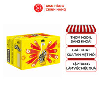 Thùng 24 Chai Nước Tăng Lực Sting Vàng (330ml/chai)