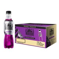 Thùng 24 Chai Nước Tăng Lực Warrior vị nho (24 chai x330ml)
