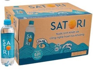Thùng 24 chai nước tinh khiết Satori 500ml