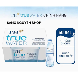Thùng 24 chai nước tinh khiết TH True Water 500ml