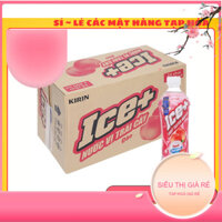 THÙNG 24 CHAI NƯỚC TRÁI CÂY ICE+ HƯƠNG ĐÀO 490ML