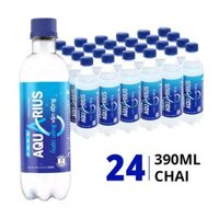 Thùng 24 chai nước uống bổ sung vitamin và khoáng Aquarius 390ml