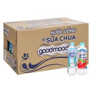 Thùng 24 chai nước uống Good Mood vị sữa chua 455ml