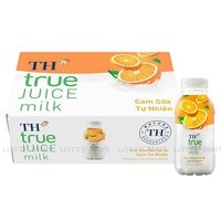 Thùng 24 Chai Nước Uống Sữa Trái Cây TH True Juice Milk Cam Tự Nhiên 300ml/Chai