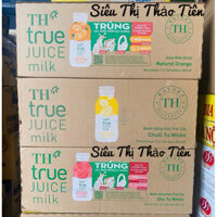 Thùng 24 Chai Nước Uống Sữa Trái Cây TH True Juice Milk 300ml (300ml x 24) Đủ Vị