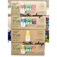Thùng 24 Chai Nước Uống Sữa Trái Cây TH True Juice Milk 300ml (300ml x 24) Đủ Vị