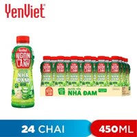 THÙNG 24 CHAI NƯỚC YẾN NHA ĐAM BIRD’S NEST WITH ALOE VERA YẾN VIỆT 450ML