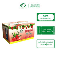 Thùng 24 Chai Sinh Tố Nha Đam Dâu Tây PHÚC LÂM FOODS Nước Giải Khát Thanh Tự Nhiên