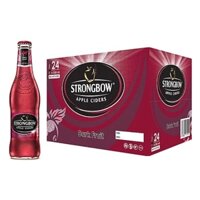 Thùng 24 Chai Strongbow Dark Fruit - Vị dâu đen (330ml x24 Chai)