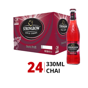 Thùng 24 chai Strongbow dâu 330ml