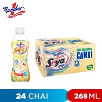 THÙNG 24 CHAI SỮA ĐẬU NÀNH SOYA CANXI NUMBER 1 (268ML)