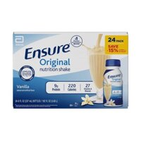 Thùng 24 chai sữa Ensure Original nước hương Vani của Mỹ 237ml