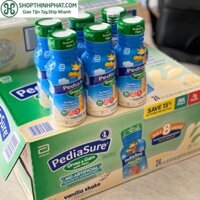 Thùng 24 chai Sữa nước Pediasure Grow Gain Fiber chất xơ vani 237ml Mỹ