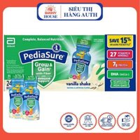 Thùng 24 chai Sữa Pediasure nước Vani DHA Fiber hộp 237ml Mỹ