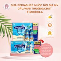 Thùng 24 chai SỮA PEDIASURE NƯỚC NỘI ĐỊA MỸ DÂU/VANI THƯỜNG/CHẤT XƠ/SOCOLA