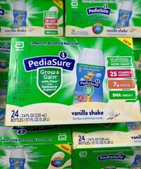Thùng 24 chai sữa Pediasure Fiber tăng cân nhiều chất xơ của Mỹ