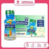 Thùng 24 chai Sữa Pediasure nước Vani DHA Fiber hộp 237ml Mỹ