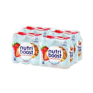 Thùng 24 chai sữa trái cây Nutriboost hương dâu 297ml