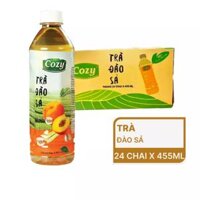 Thùng 24 chai trà đào sả Cozy 455ml