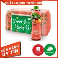 Thùng 24 Chai Trà Đào Và Hạt Chia Fuzetea+ 450ml/chai - Vị ngon thanh mát - Sống ngày tươi trẻ