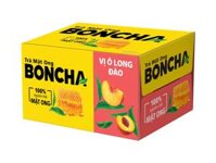 Thùng 24 Chai Trà Mật Ong Boncha Vị Ô Long Đào - Chai 450ml