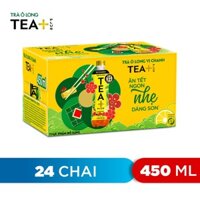 Thùng 24 Chai Trà Ô long Vị Chanh Tea 450mlChai