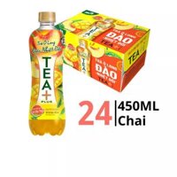 Thùng 24 chai trà Oolong đào nhiệt đới Oolong Tea+ 450ml