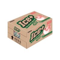 Thùng 24 chai trà trái cây Kirin Ice+ vị đào 490ml