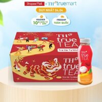 Thùng 24 chai Trà Vải Tự Nhiên TH true TEA 350ml (24 x 350ml)