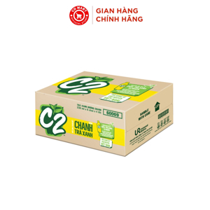 Thùng 24 chai trà xanh C2 hương chanh 230ml