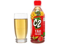 Thùng 24 chai trà xanh C2 vị táo, dung tích 360ml