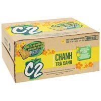Thùng 24 chai trà xanh C2 hương chanh 355ml