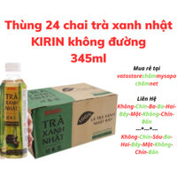 Thùng 24 chai trà xanh Nhật Kirin không đường 345ml / Lốc 6 chai trà xanh Nhật Kirin không đường 345ml