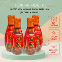 Thùng 24 Chai Yến Ngân Nhĩ Hoong Soon Thái Lan Nguyên Chất (24 chai x 180ml) Dinh Dưỡng Thơm Ngon