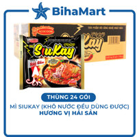 [THÙNG 24 GÓI] - ACECOOK - Mì Siukay hải sản - Mì SiuKay hương vị Hải Sản - Mì Siu Kay hải sản (128g /gói) - Mì ăn liền