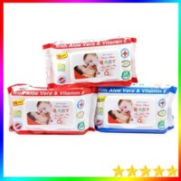 Thùng 24 Gói Giấy Ướt Baby Có Nắp 100 tờ/gói - Khăn Giấy Ướt Baby An Toàn Cho Bé 🍄Mina Shop🍄