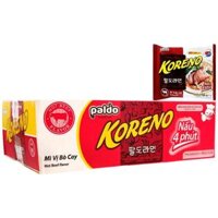 Thùng 24 gói mì bò cay Koreno 100g (1 thùng)