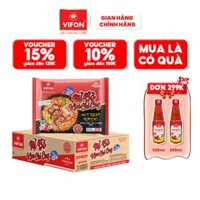 Thùng 24 gói Mì Bò Kim Chi Cay VIFON 105g  Gói - Thùng 24 gói