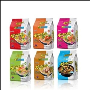 Thùng 24 gói mì Koreno vị bò cay 100g