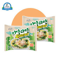 Thùng 24 gói Mì Paldo Koreno rong biển vị ngao gói 102g