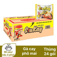 THÙNG 24 GÓI  MÌ TRỘN SIUKAY VỊ GÀ CAY PHÔ MAI 129GR- 35938