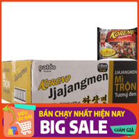 THÙNG 24 GÓI MÌ TRỘN TƯƠNG ĐEN KORENO JJAJANGMEN PALDO Gói 115g - Bao Ngon