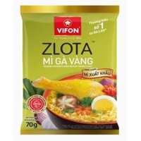 Thùng 24 gói Mì Vifon Zlota gà vàng 70g