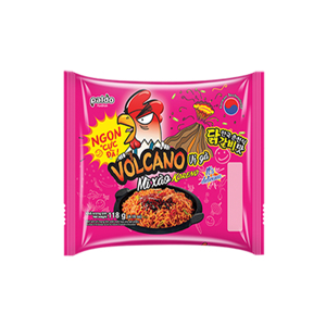 Thùng 24 gói mì xào Koreno Volcano vị gà 118g