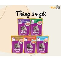 Thùng 24 gói pate whiskas, pate cho mèo - [80g x 24]