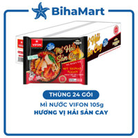 [THÙNG 24 GÓI] - VIFON - Mì Vifon nấu 4 phút hương vị Hải Sản Cay (105g/gói) - Mì Hải Sản Cay nấu 4 phút