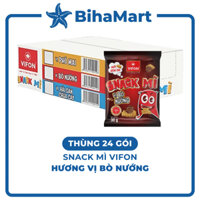 [THÙNG 24 GÓI] - VIFON - Snack mì Vifon hương vị Bò Nướng (30g/gói) - Snack vị bò nướng gói, Vifon snack mì bò nướng